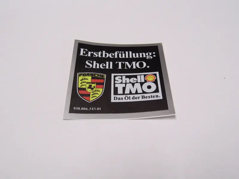 (New) 911 Shell Air Cleaner Decal W/ Silver Border 7 X 7Cm - 1989-94 1