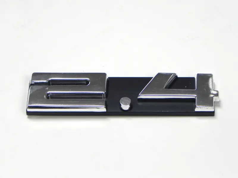 (New) 911 Silver "2.4" Engine Grill Emblem - 1972-73 1