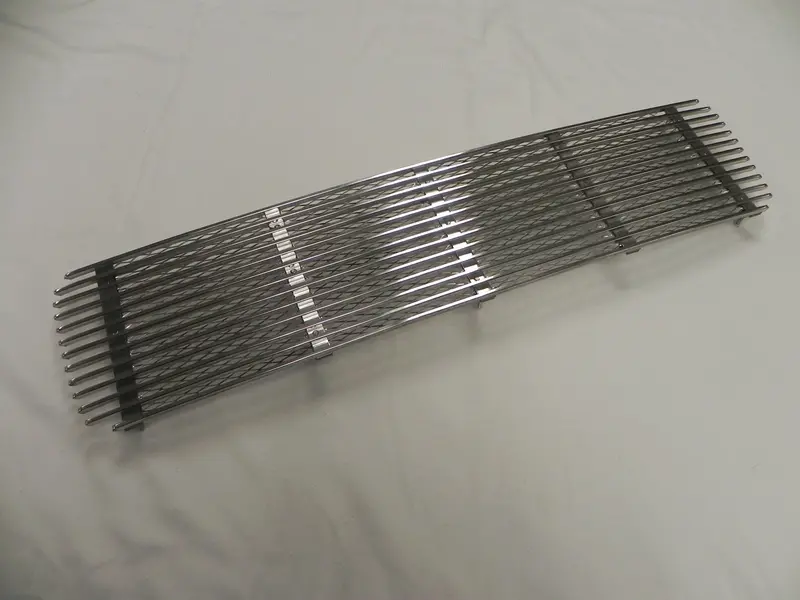 (New) 911 Silver 5 Bar Engine Lid Grille - 1969-71 1