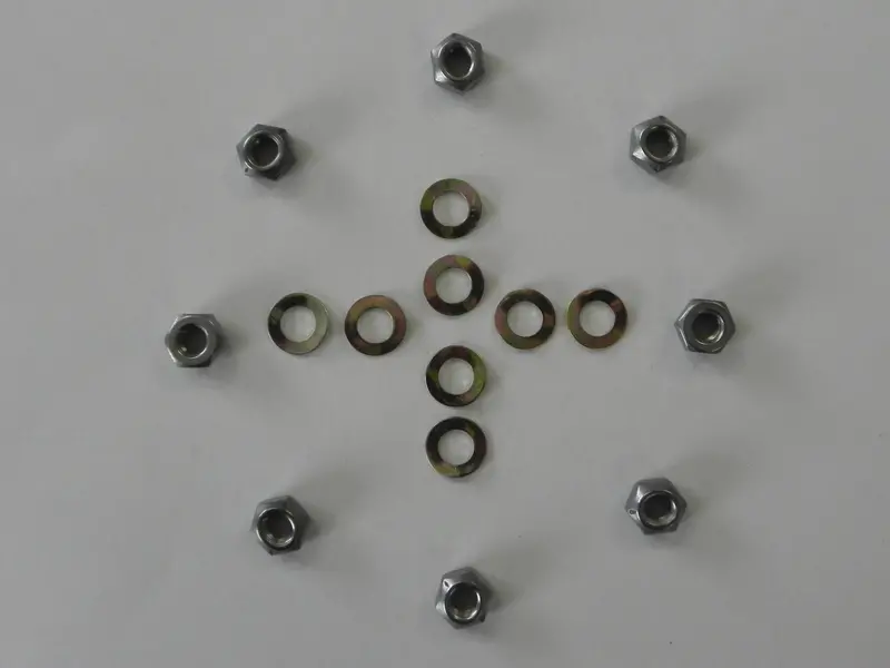 (New) 911 Sump Plate Lock Nut And Washer Set - 1965-83 1