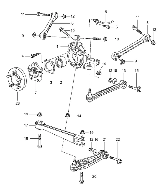 (New) 911 Suspension Control Arm Rear Lower Forward - 2005-11 2