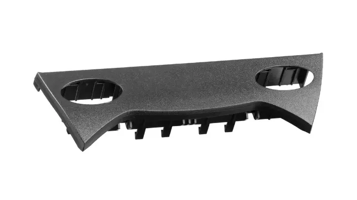 (New) 911 Switch Panel 2 Hole For Center Console, Front, Satin Black 1998-05 1