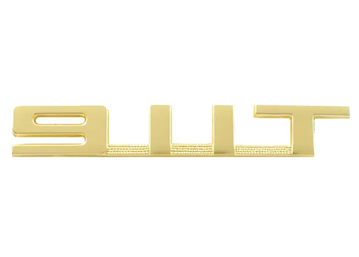 (New) 911 T Gold Rear Engine Lid Emblem - 1969-71 1