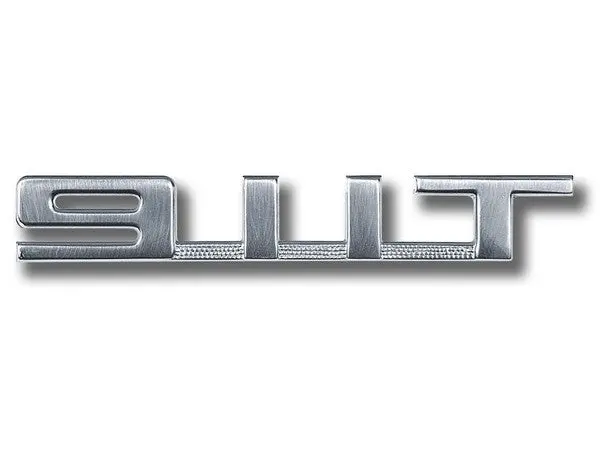 (New) 911 T Silver Rear Engine Lid Emblem - 1969-73 1