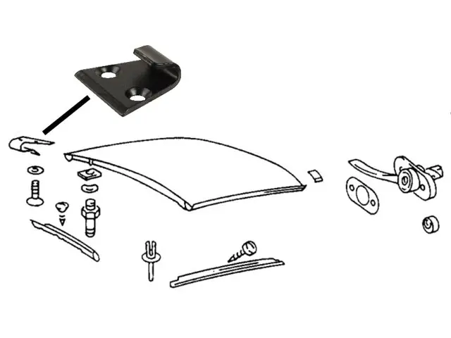 (New) 911 Targa Top Clip - 1967-94 1