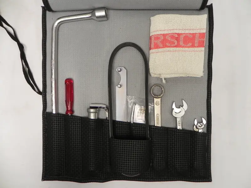 (New) 911 Tool Kit Black Basket Weave With Tie String - 1973-74 1