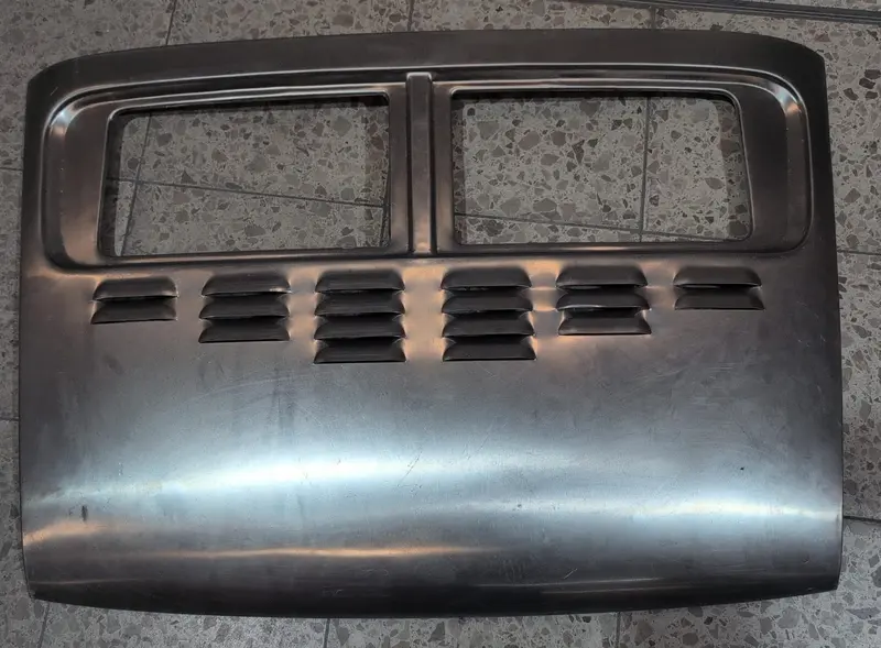(New) 911R Aluminum Rear Engine Lid With Louvers - 1965-68 1