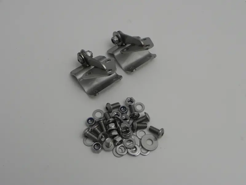 (New) 911R Lightweight Engine Lid Hinge Set W/ Hardware 1