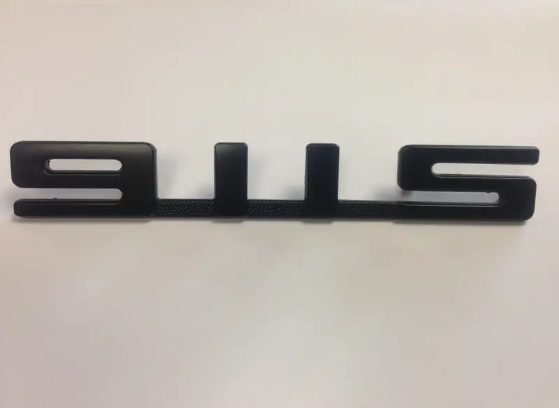 (New) 911S Rear Black Emblem For Engine Lid - 1972-75 1