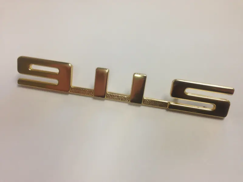 (New) 911S Rear Gold Emblem For Engine Lid - 1967-75 1