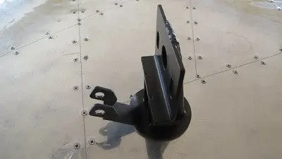 (New) 911S/St/Rs/Rsr Metal Black Powder Coated Jack And Tow Hook Mounting Bracket - 1965-89 1