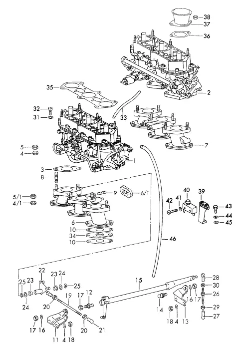 (New) 911T Bearing Lever Left - 1969-71 2