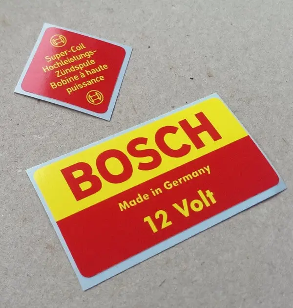 (New) 912/914 12V Bosch Decal Set - 1966-76 1
