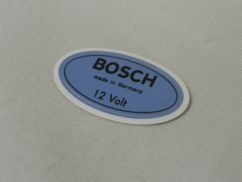 (New) 912 Blue Bosch 12V Ignition Coil Decal - 1967-69 2