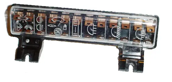 (New) 914 12 Pole Fuse Box W/ Cover - 1970-76 1