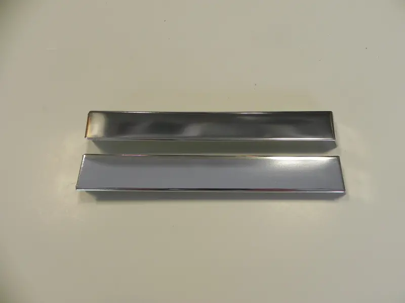 (New) 914 Pair Of Chrome Roll Bar End Trim - 1970-76 1