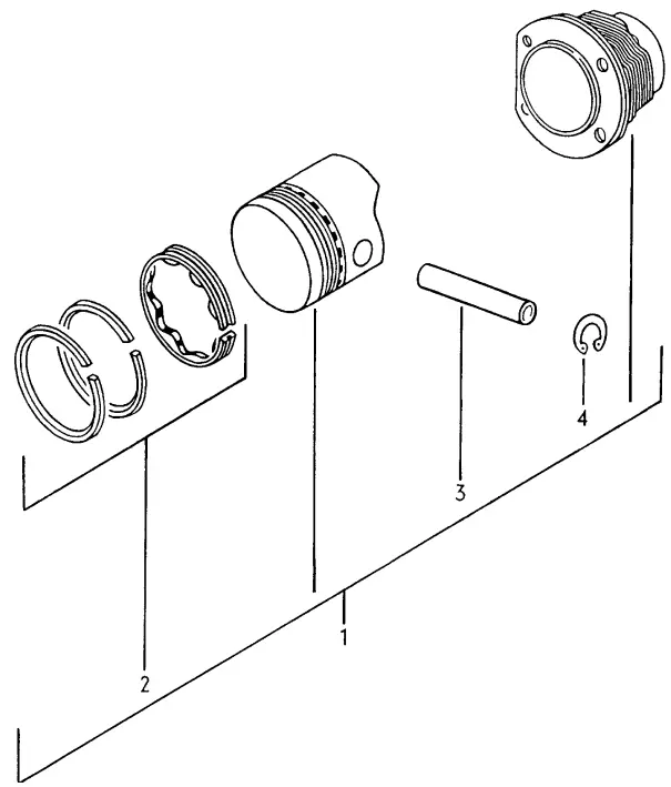 (New) 914 Piston Set 1973-76 2