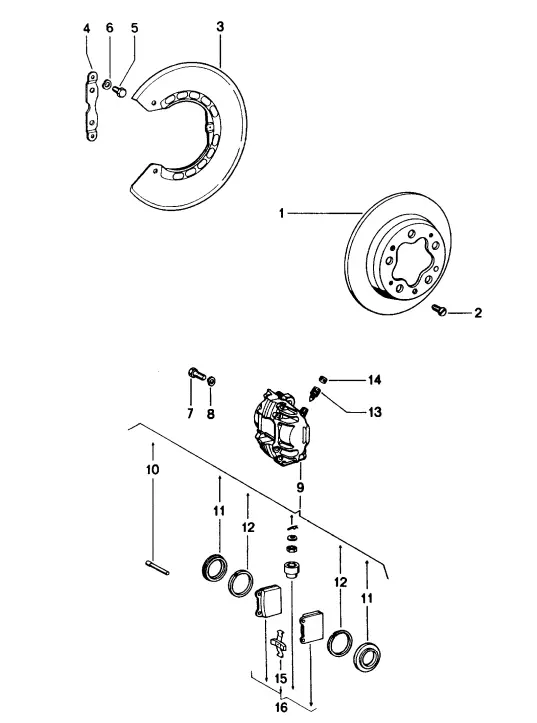 (New) 914 Rear Brake Rotor 1970-76 2