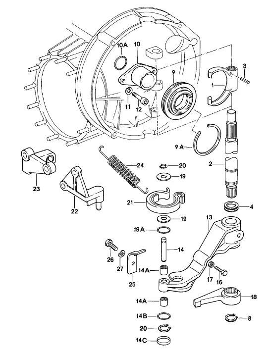 (New) 915 Clutch Release Lever 1977-86 1