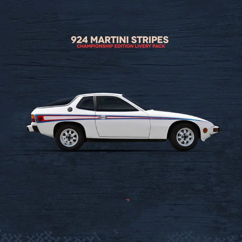 (New) 924/944 M426 Martini Side Stripes Livery Kit - 1976-91 1
