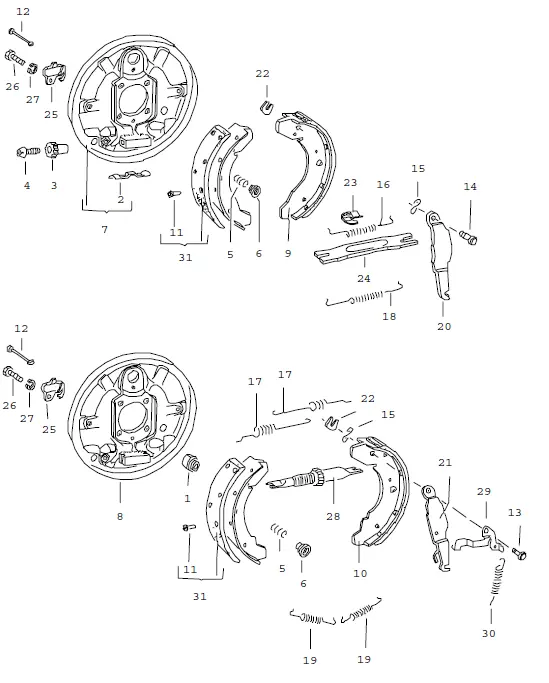 (New) 924 Rear Drum Brake Adjusting Plug 2