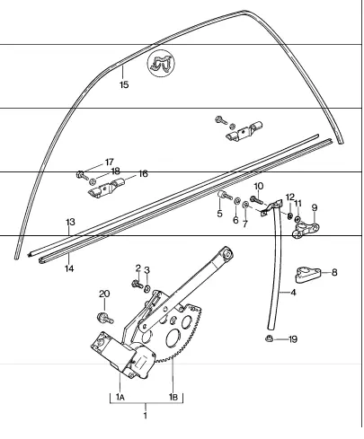 (New) 928 Drivers Side Inner Door Slot Seal - 1978-95 1
