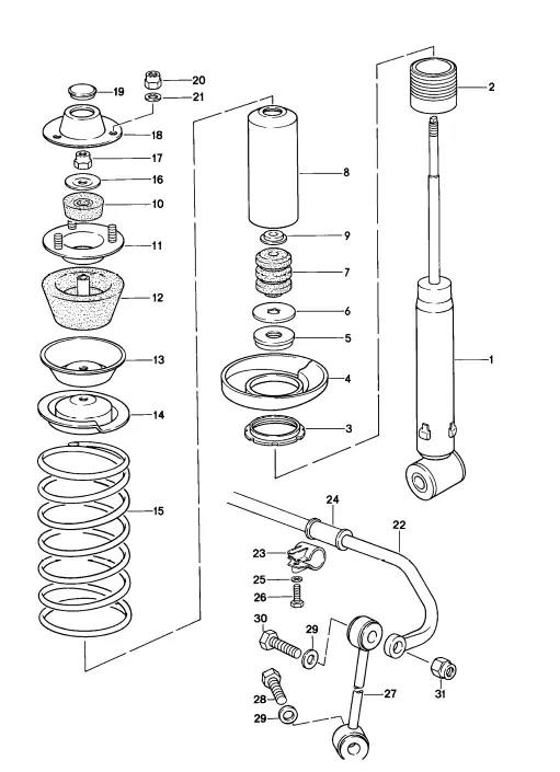 (New) 928 Rear Shock Tower Lid 1978-95 2