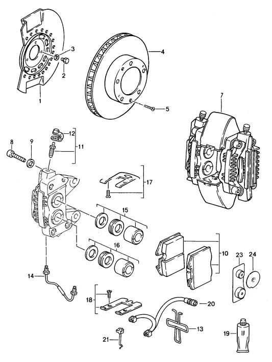 (New) 944-968 Brake Pad Wear Sensor Front 1987-95 2