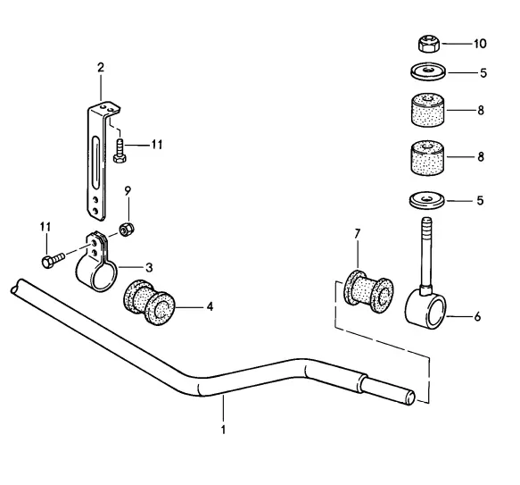 (New) 944 Front Sway Bar Bushing - 1985-91 2