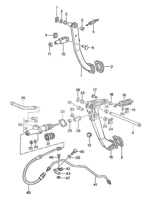 (New) 944 Turbo, 944S2, 968 Clutch Master Cylinder 1990-95 2
