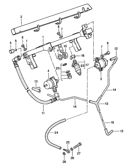 (New) 944 Turbo Fuel Injector 1985-91 2