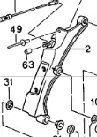 (New) 968 Cabriolet Folding Bow Right - 1992-95 1