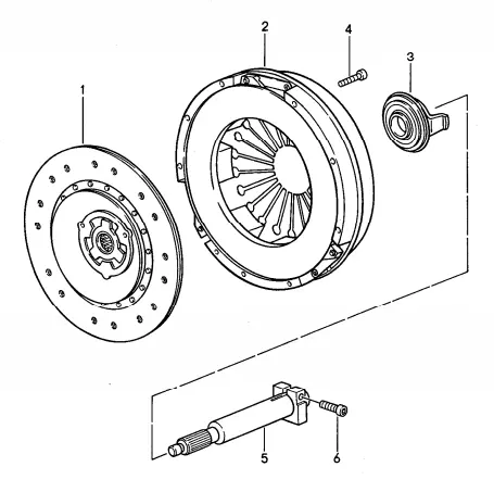 (New) 968 Sachs Clutch Kit 1992-95 2
