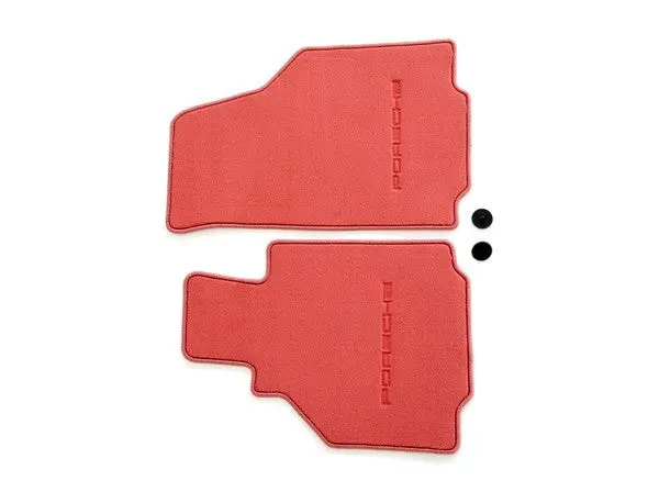 (New) 986 Boxster Set Of Two Boxster Red Floor Mats - 1997-2004 1