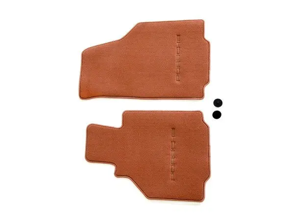 (New) 986 Boxster Set Of Two Cinnamon Brown Floor Mats - 1997-2004 1