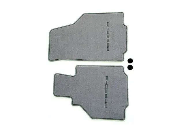 (New) 986 Boxster Set Of Two Graphite Grey Floor Mats - 1997-2004 1