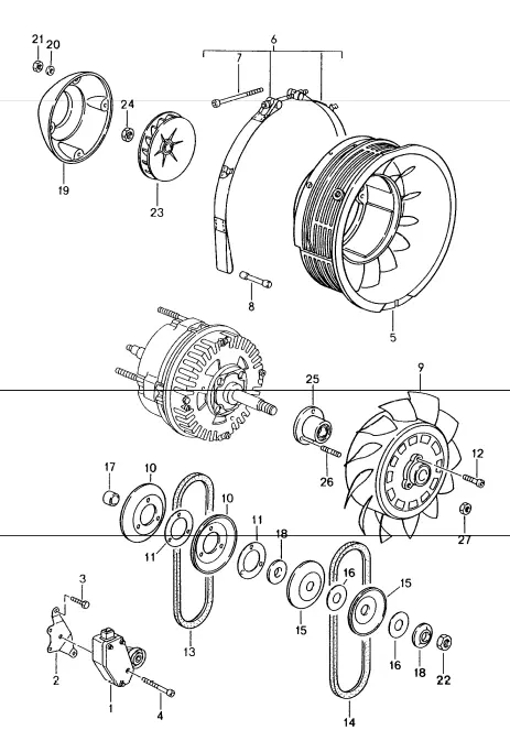 (New) 993 Fan Housing 1995-98 1
