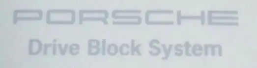 (New) 993 Porsche Drive Block System Decal 1