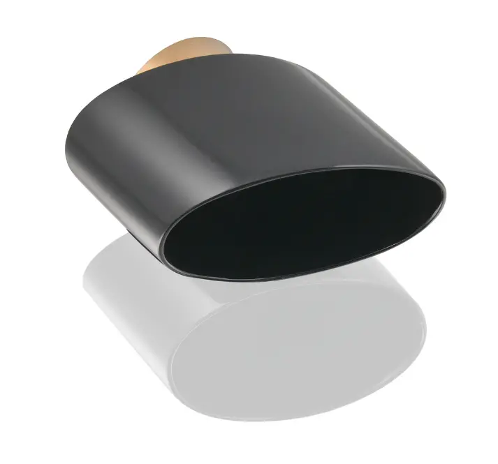 (New) 993 Turbo Exhaust Tip Left Black - 1995-98 1