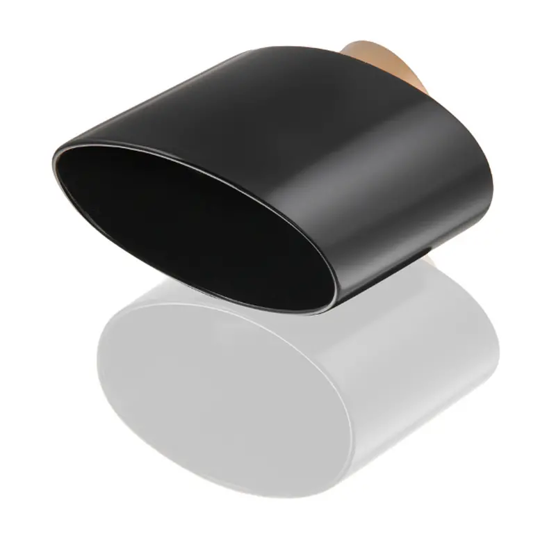 (New) 993 Turbo Exhaust Tip Right Black - 1995-98 1