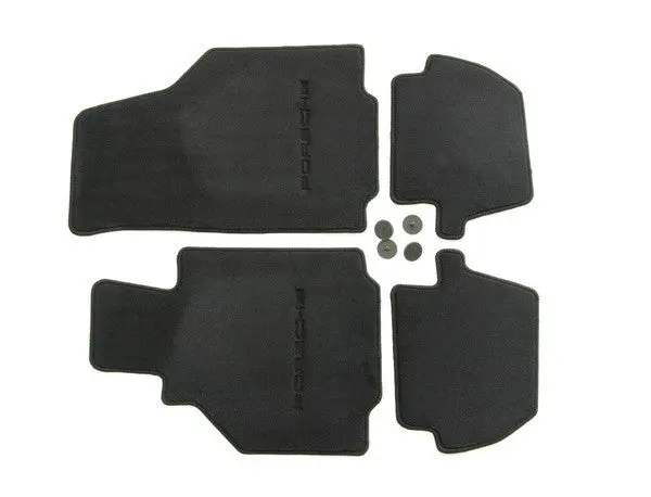 (New) 996 Cabriolet/Coupe Set Of Four Black Floor Mats - 1998-2005 1