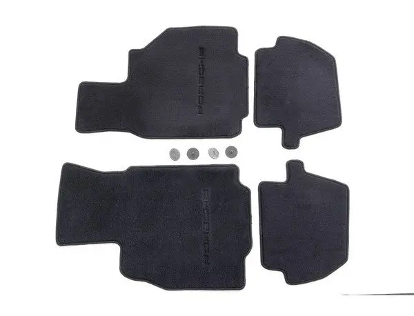 (New) 996 Cabriolet/Coupe Set Of Four Black Floor Mats - 1998-2005 1