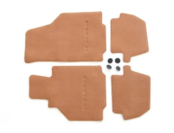 (New) 996 Cabriolet/Coupe Set Of Four Brown Floor Mats - 1998-2005 1