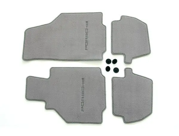 (New) 996 Cabriolet/Coupe Set Of Four Graphite Grey Floor Mats - 1998-2005 1