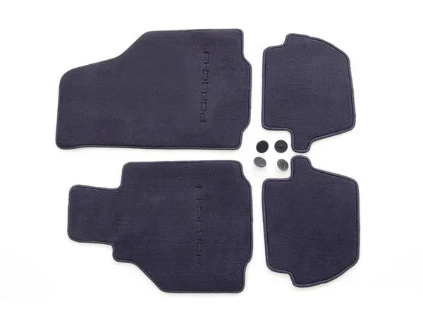 (New) 996 Cabriolet/Coupe Set Of Four Metropol Blue Floor Mats - 1998-2005 1