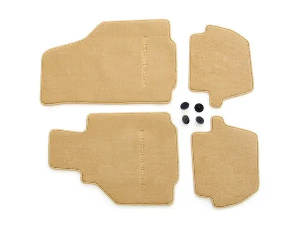 (New) 996 Cabriolet/Coupe Set Of Four Savanne Beige Floor Mats - 1998-2005 1