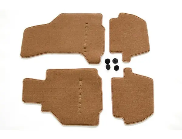 (New) 996 Cabriolet/Targa Set Of Four Brown Floor Mats - 2002-05 1