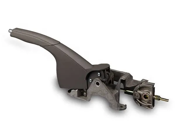 (New) 996 Handbrake Lever In Graphite Gray/Sport Silver - 2003-05 1