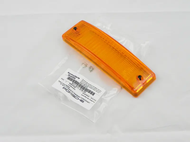 (New) Amber Front Turn Signal Lens - 1974-89 1