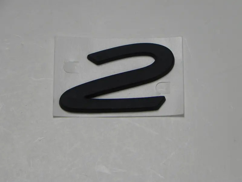 (New) Black "2" Emblem - 1989-94 1